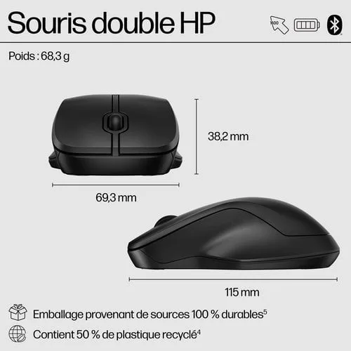 HP 255 DUAL WIRELESS MOUSE — vue 8