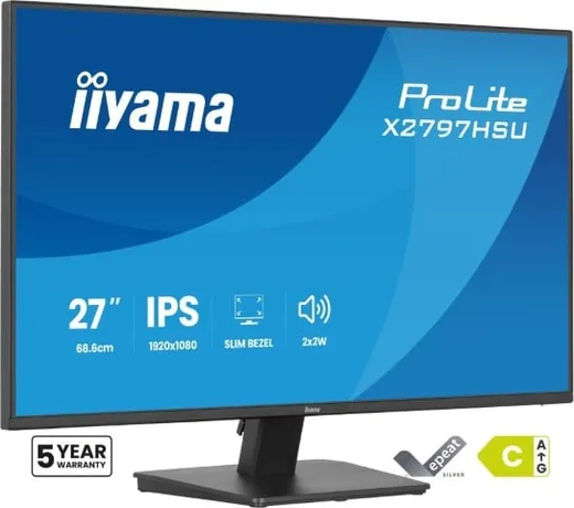 Iiyama Prolite X2797HSU-B1 - 27" FHD 120Hz IPS 4ms Adaptive Sync — vue 2