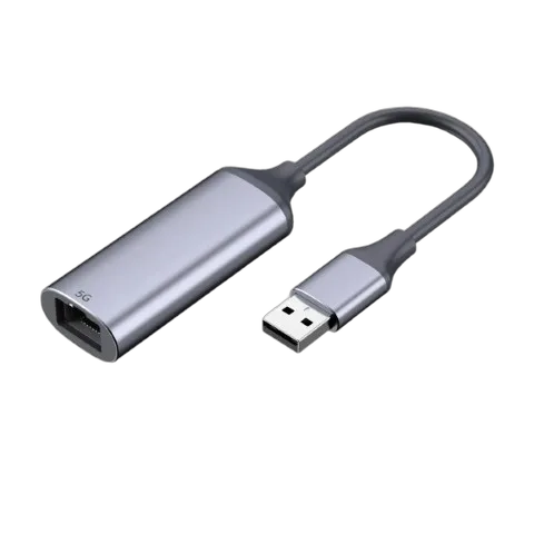 Convertisseur USB-A vers RJ45 - 0,13m - Gris