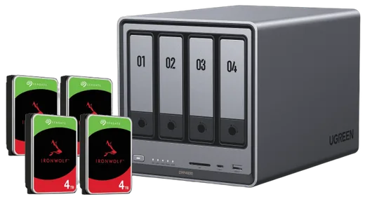 UGREEN DXP4800 - 4 Baies avec 4 disques 4To — vue 1