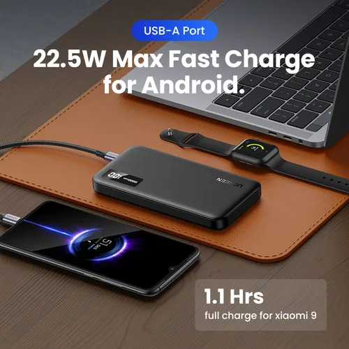 UGREEN USB-C + USB-A - 2 ports - 10000mAh - 20W - Noir — vue 4