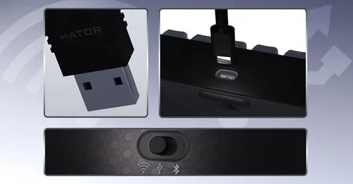 Hator Skyfall 65 Pro Wireless - Mécanique - Sans-Fil - RGB - Gris/Noir — vue 11