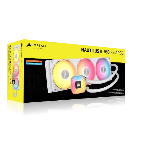 Corsair NAUTILUS II 360 RS ARGB - 360mm - Blanc — vue 4