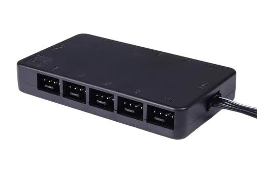 Alphacool Core 10x 4-Pin PWM splitter with SATA — vue 4