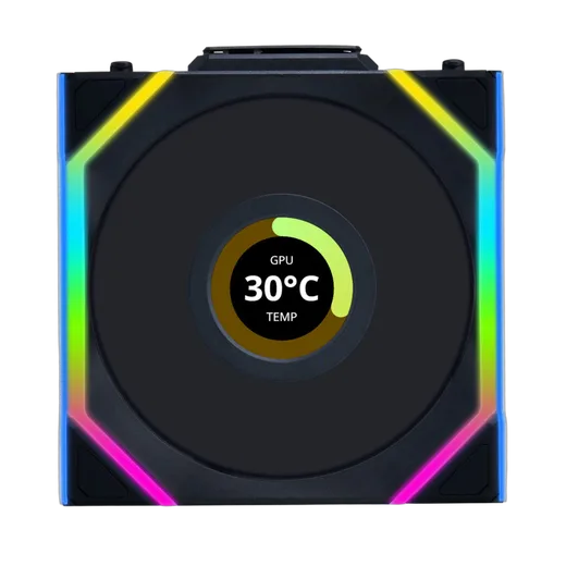 Lian-Li UNI FAN SL LCD ARGB PWM - Sans Fil 120mm - Noir — vue 1