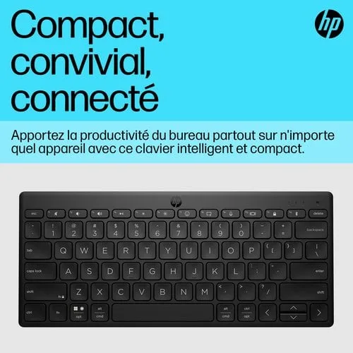 HP 350 BLK Compact Multi-Device KBD — vue 12