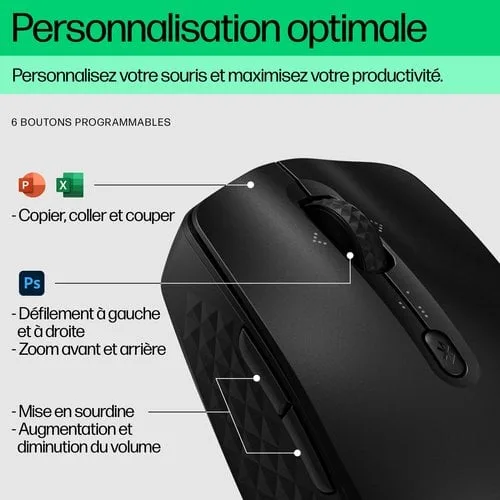 HP 420 Progmable Wireless Mouse EMEA-INT — vue 11