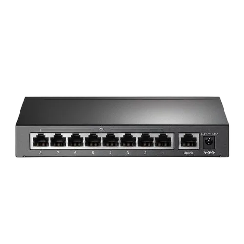 TP-Link 9-Port Desktop Switch 8-Port PoE+ — vue 3