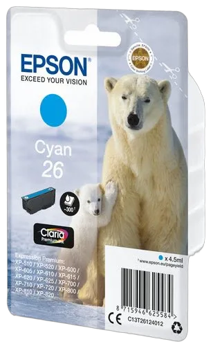 Epson - Cyan - C13T26124012 — vue 2
