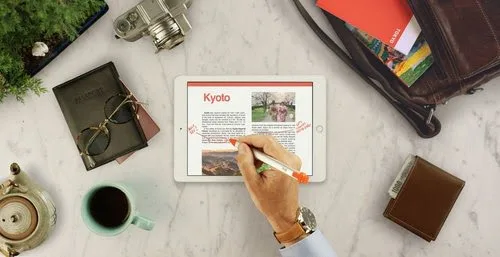 Logitech Crayon Orange, Blanc — vue 25
