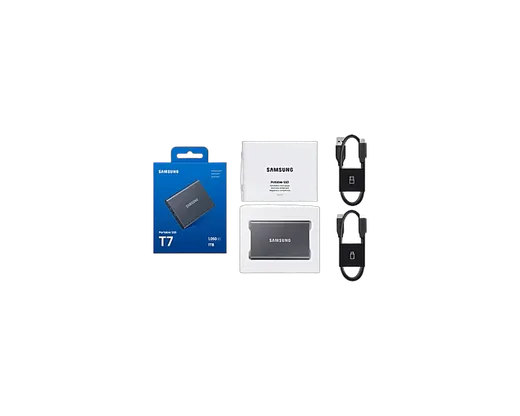 Samsung T7 USB 3.2 1 To Gris — vue 3