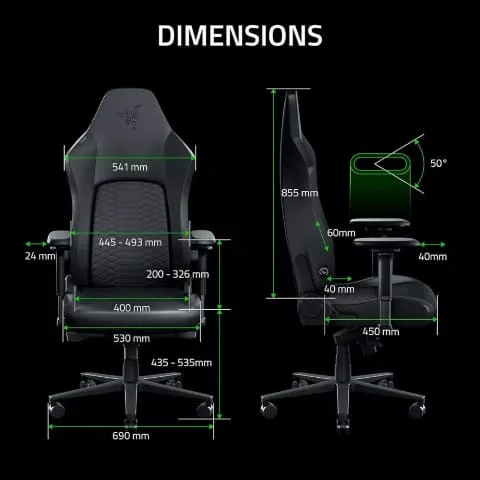 Razer Iskur V2 NewGen - Black — vue 7