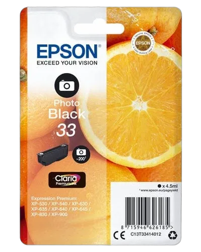Epson Ink/33 Oranges 4.5ml PBK — vue 1