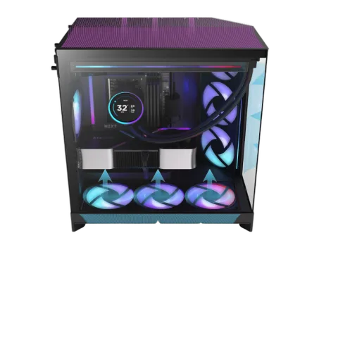 NZXT H9 Flow RGB Noir - MT/Sans Alim/E-ATX — vue 12