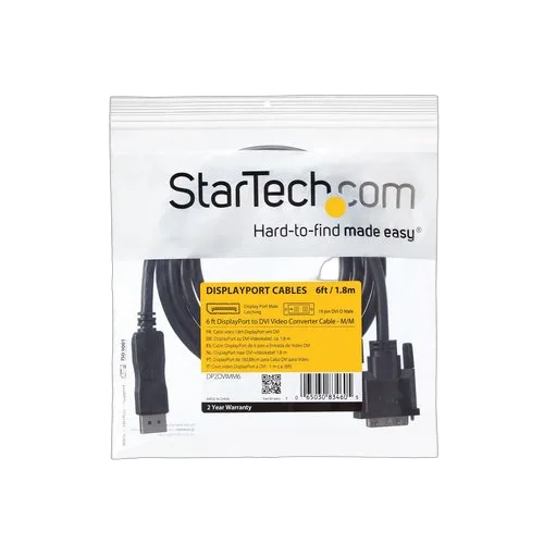 StarTech 6ft DisplayPort to DVI Video Cable - M/M — vue 9
