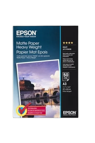 Epson Paper/Matte Heavy Weight A3 167gm2 50sh — vue 1