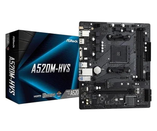 ASRock A520M-HVS — vue 1