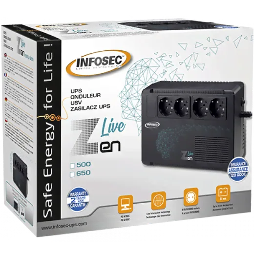 Infosec ZEN LIVE 650VA — vue 2