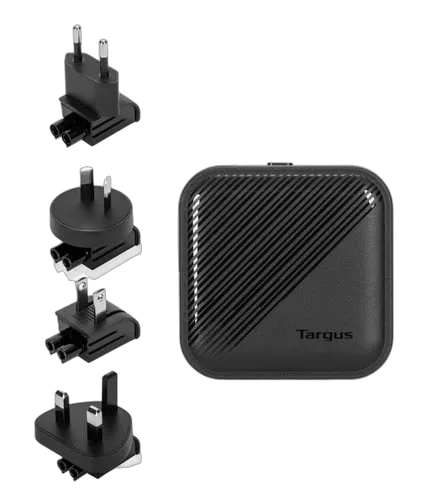 Targus Chargeur mural PowerElite GaN 65W - 2 ports - Noir — vue 5