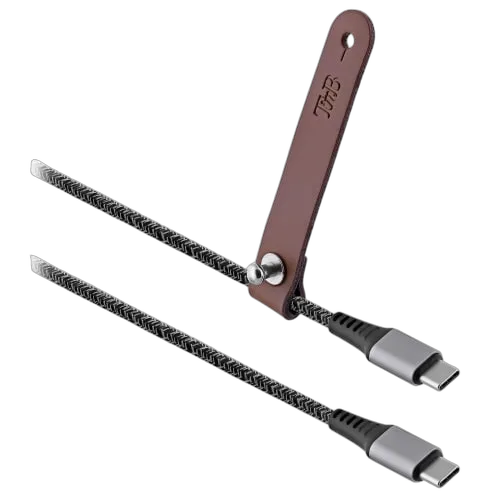T'nB Câble USB-C vers USB-C - 1,5m nylon RPET - Noir — vue 6