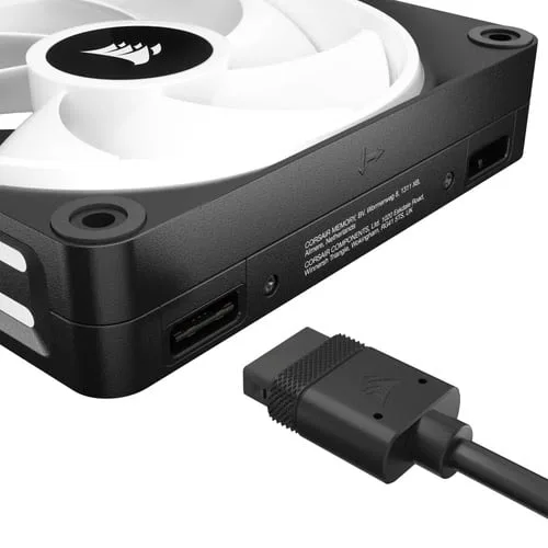 Corsair iCUE LINK QX120 RGB Starter Kit Noir — vue 3