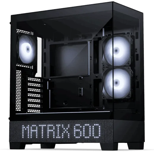 Phanteks XT View Matrix Noir - MT/Sans Alim/E-ATX — vue 1