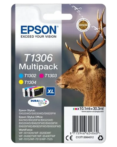 Epson Ink/T1306 Stag XL 10.1ml CMY SEC — vue 1