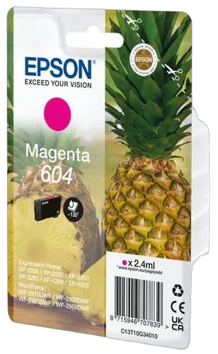 Epson Ink/604 Pineapple 2.4ml MG SEC — vue 1