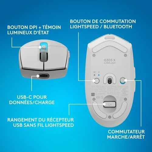 Logitech G305 X SUPERLIGHT — vue 10