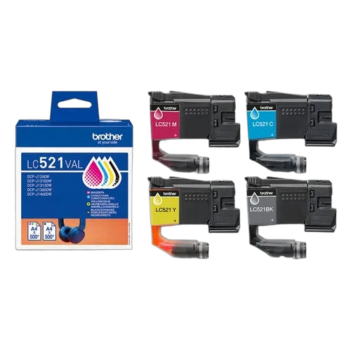 Brother Cartouche d'encre LC521 - 4 couleurs — vue 5