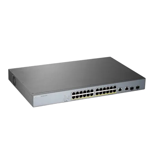 Zyxel 26 Port managed CCTV PoE Switch long ra — vue 1