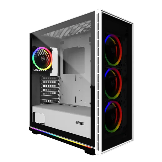 WHITE DESTROYER Glass-G - ARGB - MT/ATX