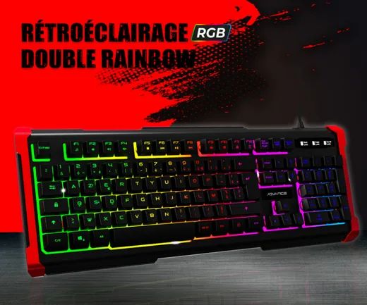 Advance GTA 240 - Membrane - Filaire - RGB - Noir — vue 4