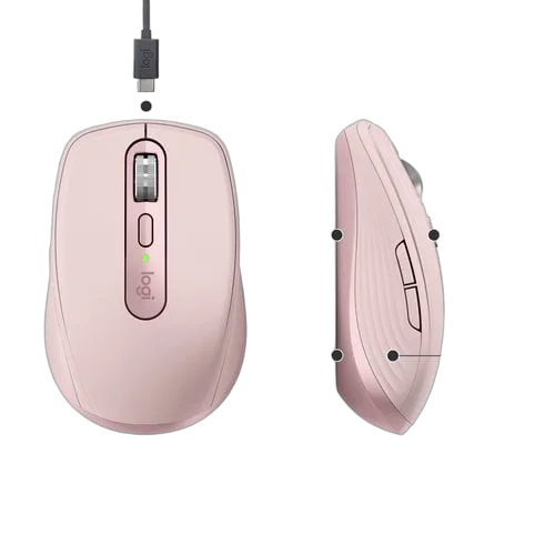 Logitech MX Anywhere 3S - Sans-Fil - Rose — vue 12