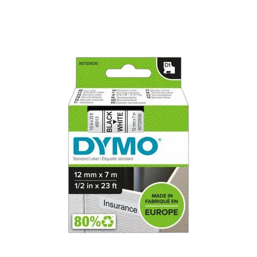 Dymo D1 - TAPE DYMO 12MMX7M — vue 2