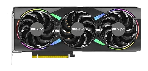 PNY RTX 5070Ti 16GB ARGB Overclocked Triple Fan, vue 2