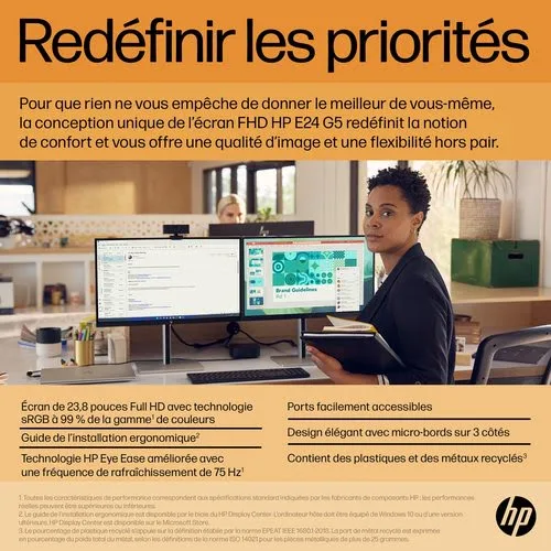 HP E24 G5 FHD — vue 8