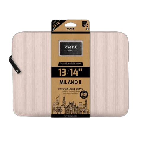 Port Housse Milano II Eco Sleeve - 13/14" - Rose — vue 3