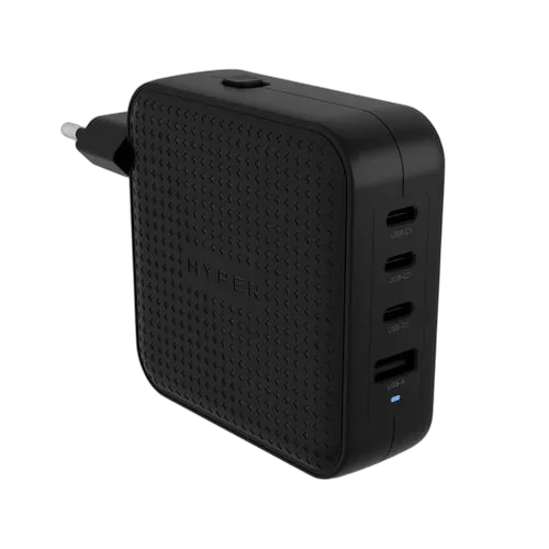 Chargeur voyage GaN 100W - 4 ports - Noir