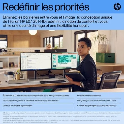 HP E27 G5 FHD — vue 8