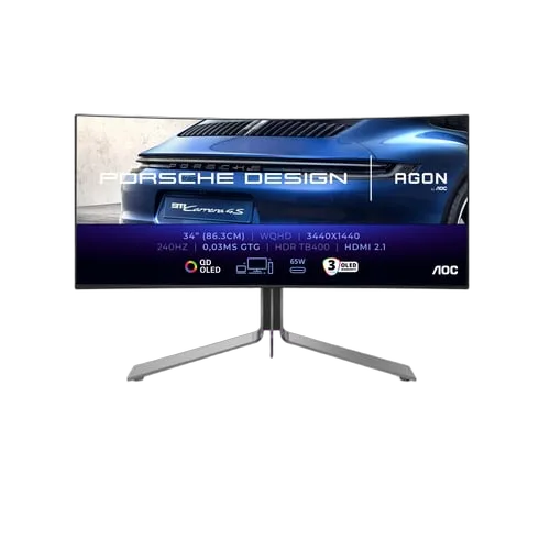 AOC Porsche PD34 - 34" CURVE WQHD OLED 240Hz 0,03ms Adaptive Sync-Seconde Vie — vue 1