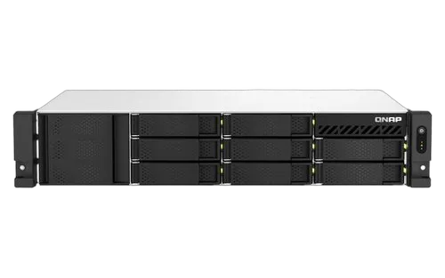 QNAP 8-bay short-depth rackmount NAS AM — vue 1