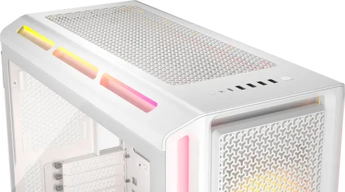 Corsair 5000T LX RGB Blanc - MT/SansAlim/E-ATX — vue 2