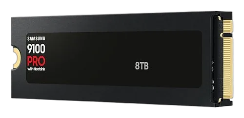 Samsung SSD 9100 PRO HEATSINK 8TB PCIE — vue 3
