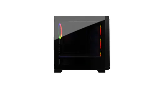 M.RED StarDust Mini Noir ARGB - mT/sans alim./mATX — vue 3