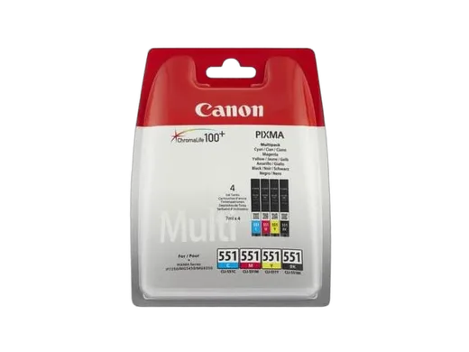 Canon CLI-551 C/M/Y/BK Multipack — vue 1