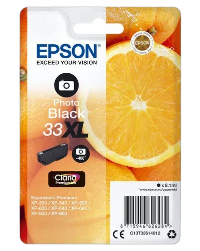 Epson Ink/33XL Oranges 8.1ml PBK — vue 1