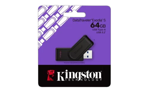 Kingston DataTraveler Exodia S 64GB — vue 3