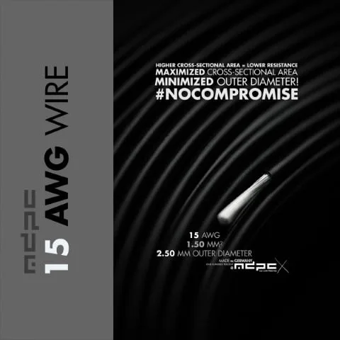 MDPC-X Fil de connexion 15 AWG - Noir — vue 1