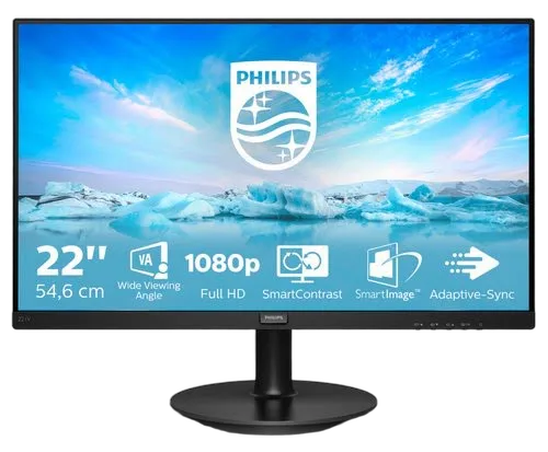 Philips 221V8A/00 22" 16:9 VA 1920x1080 — vue 1